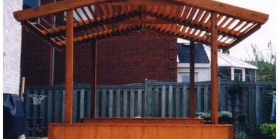 4 Post Deck Louvered Roof