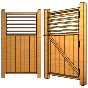 FLEX fence Animation for Building a Full Sized Louvered Gate