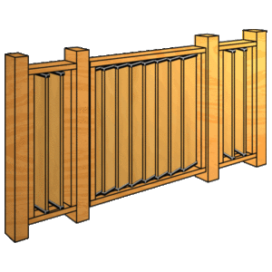 Railing Animation Animation of a Post Railing - FlexFence