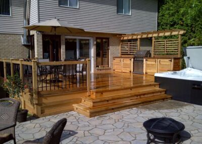 FLEXfence Louvered BBQ Enclosure