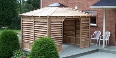 FLEXfence Louver Project for Hot Tub Enclosures