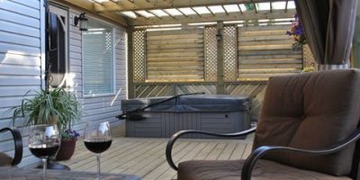 Louvered Hot Tub Surrounds