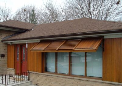 Pattern Louvered Window Awning