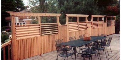 Privacy Fence for Deck