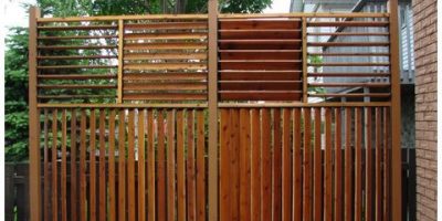 Deck Fence Railing with Louvers