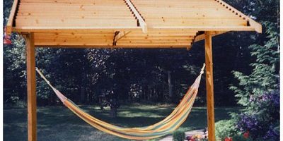Gable Deck Louvered Roof with Hammock