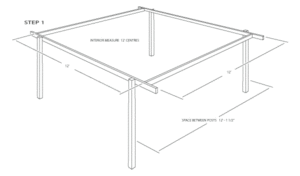 FLEXfence Building a Louvered Pergola Measures - FlexFence