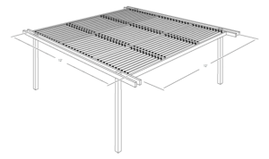 FLEXfence Building a Louvered Pergola Infogram - FlexFence