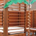 Louvered Hot Tub Enclosure