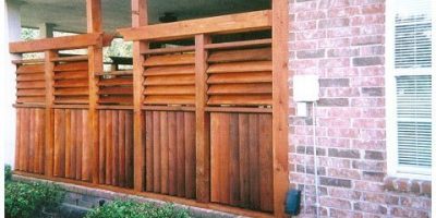 Deck Privacy Louvered Fences
