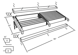 Louvered patio roof awning measures