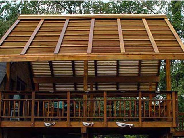 Louvered Deck Roof