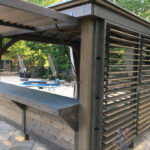 Outdoor BBQ Enclosure Created With FLEXFence Louver Kit Adds Value to Your Home