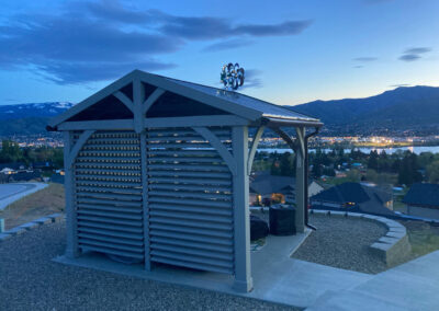 Louvered Pergola Example Created With FLEXFence Louver Kit
